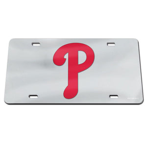 Philadelphia Phillies Chrome Acrylic License Plate