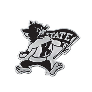 Kansas State Wildcats Retro Logo Free Form Chrome Auto Emblem