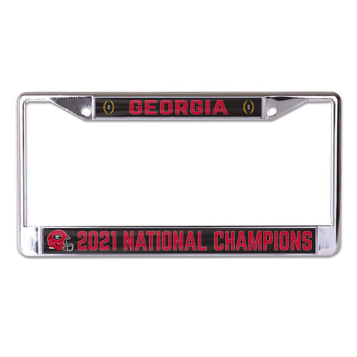 Georgia Bulldogs 2021 CFP Champions Laser Cut License Plate Frame
