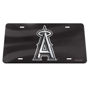 Los Angeles Angels Black Chrome Acrylic License Plate