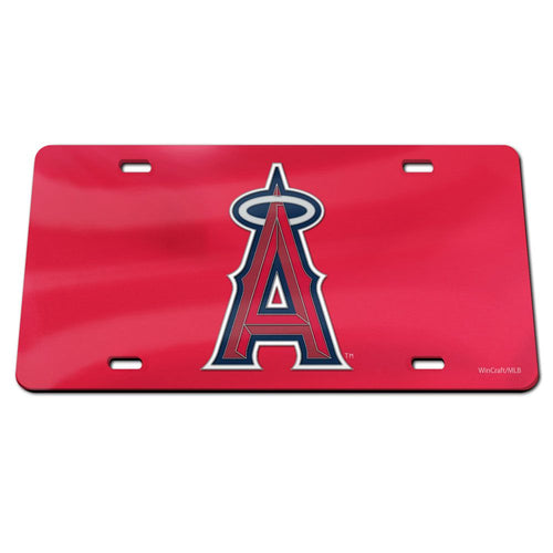 Los Angeles Angels Red Chrome Acrylic License Plate
