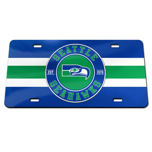 Seattle Seahawks Established Date Acrylic License Plate