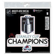 Colorado Avalanche 2022 Stanley Cup Champions Repositionable Decal - 6'' x 6''