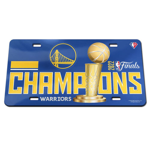 Golden State Warriors 2022 NBA Champions License Plate