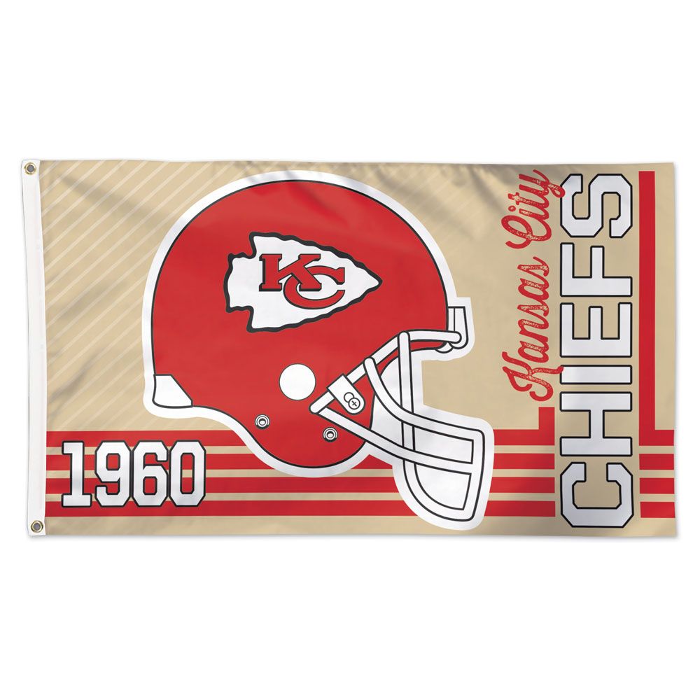 Kansas City Chiefs 3 Time Super Bowl Champions 3x5 Banner Flag - Sports Flags & Pennants Co.