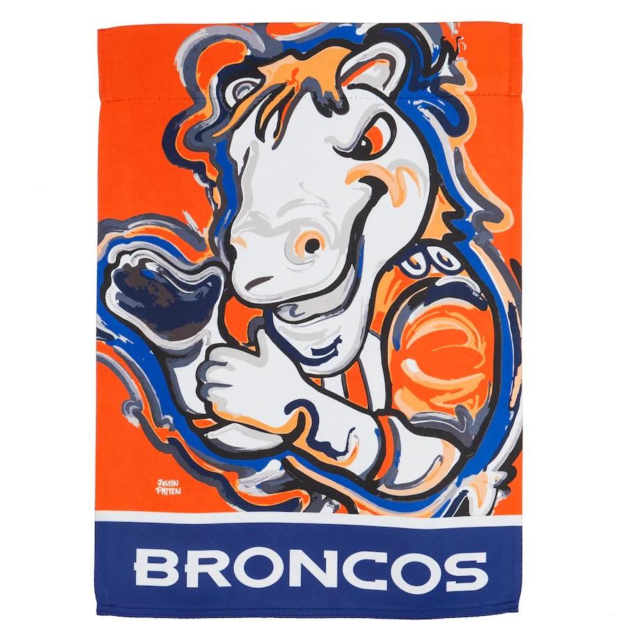Denver Broncos Mascot House Flag
