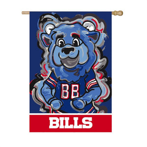Buffalo Bills Mascot House Flag