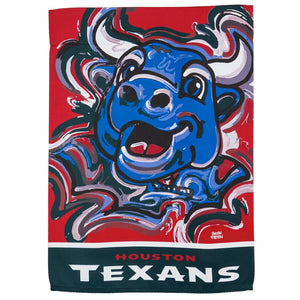 Houston Texans Mascot House Flag