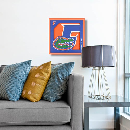 Florida Gators 3D Logo Series Wall Art - 12