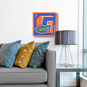 Florida Gators 3D Logo Series Wall Art - 12"x12"