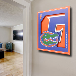 Florida Gators 3D Logo Series Wall Art - 12"x12"