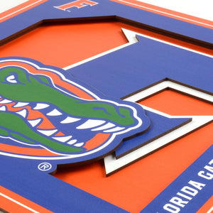 Florida Gators 3D Logo Series Wall Art - 12"x12"