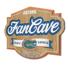Florida Gators 3D Fan Cave Wood Sign