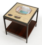 Florida Gators 25 Layer Lighted StadiumView End Table