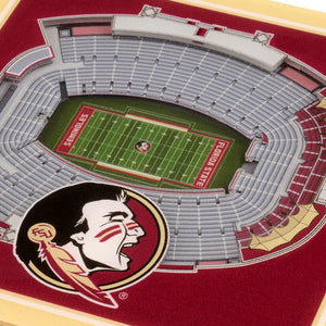  Florida State Seminoles 3D StadiumViews Coaster Set