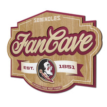 Florida State Seminoles 3D Fan Cave Wood Sign