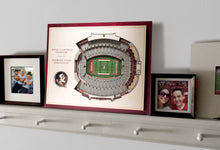 Florida State Seminoles Football 5 Layer 3D Stadiumview Wall Art