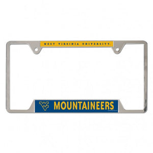 west virginia mountaineers license plate frame 