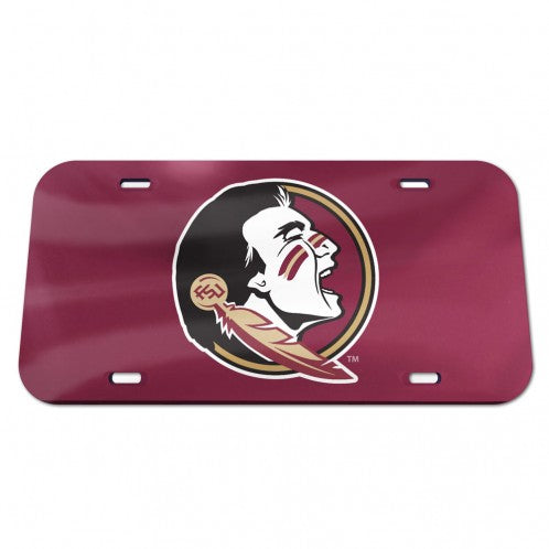 Florida State Seminoles Acrylic Garnet Chrome License Plate