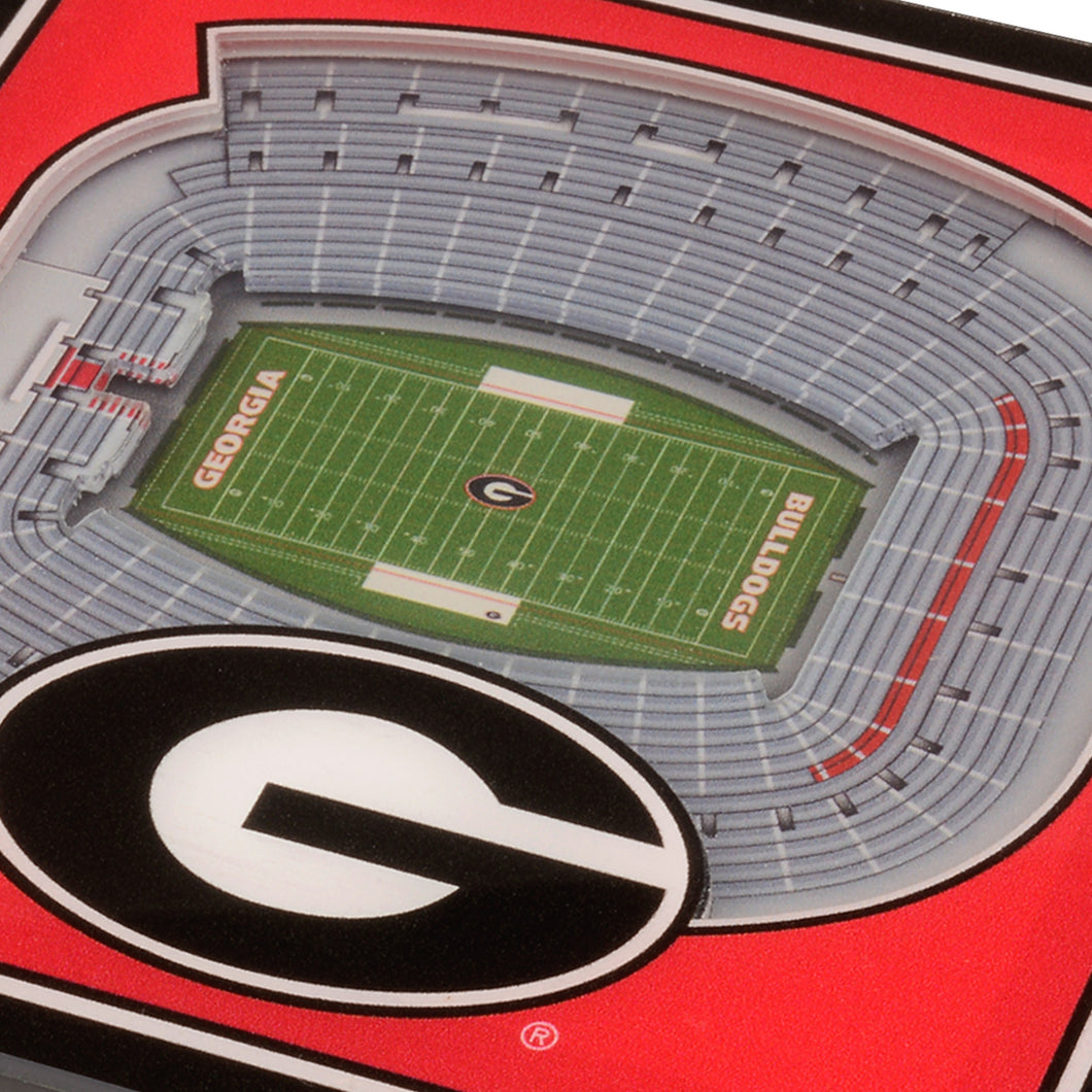 Georgia Bulldogs 3D StadiumViews Coaster Set