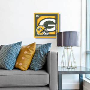 Green Bay Packers 3D Logo Series Wall Art - 12"x12"