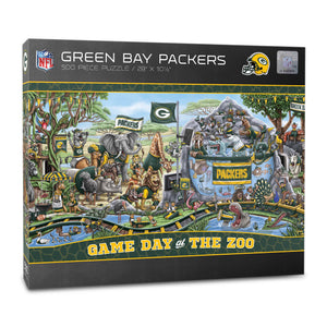 Green Bay Packers Game Day At The Zoo 500 Piece Puzzle