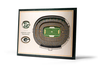 Green Bay Packers 5 Layer 3D Stadiumview Wall Art
