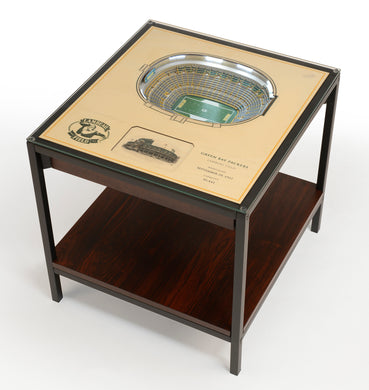 Green Bay Packers 25 Layer Lighted StadiumView End Table