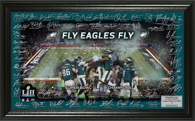 Philadelphia Eagles Super Bowl 52 Champions Signature Grid Frame