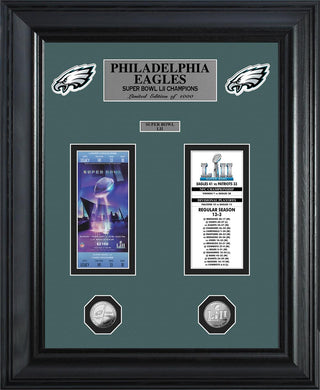 Philadelphia Eagles Deluxe Super Bowl 52 Championship Ticket Collection