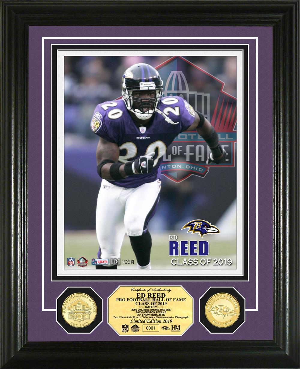 Ed Reed Baltimore Ravens 2019 Pro Football Hall of Fame Induction