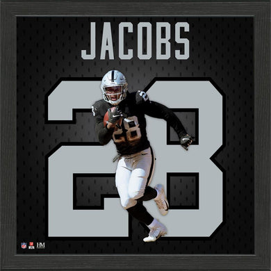 Josh Jacobs Las Vegas Raiders Jersey Number Frame