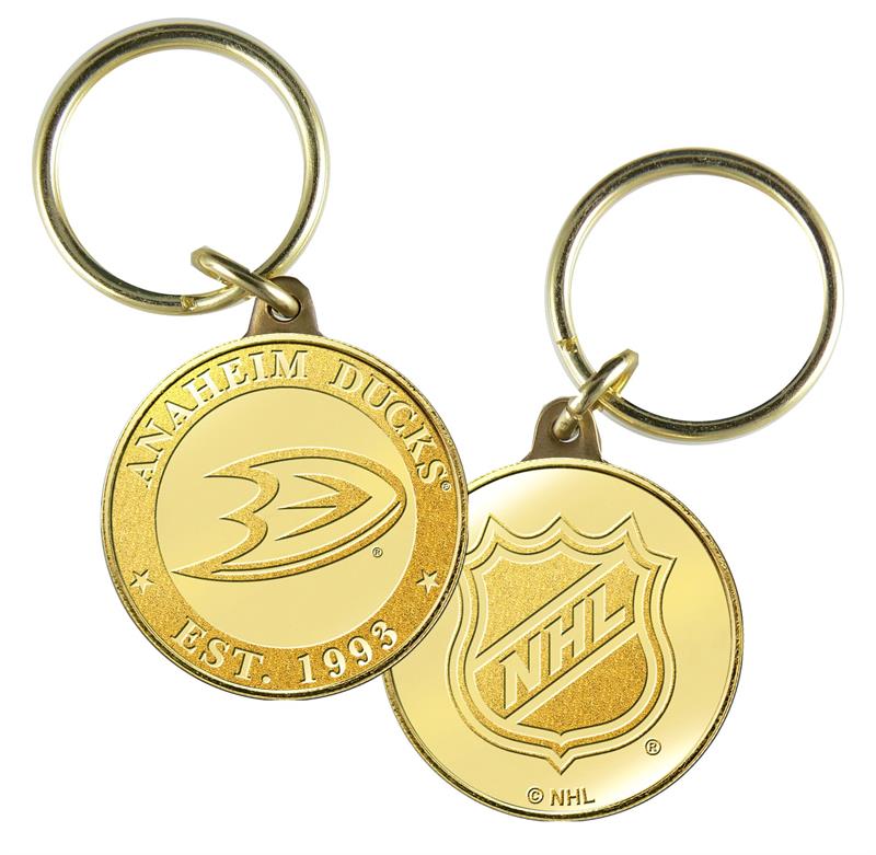 Anaheim Ducks Bronze Team Keychain