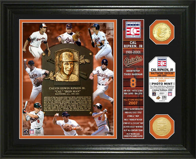 Cal Ripken Jr. Baltimore Orioles Hall of Fame Banner Photo Mint