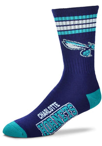 Charlotte Hornets - 4 Stripe Deuce Crew Socks