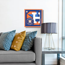 Houston Astros 3D Logo Series Wall Art - 12"x12"