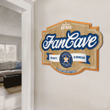 Houston Astros 3D Fan Cave Wood Sign