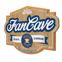 Houston Astros 3D Fan Cave Wood Sign