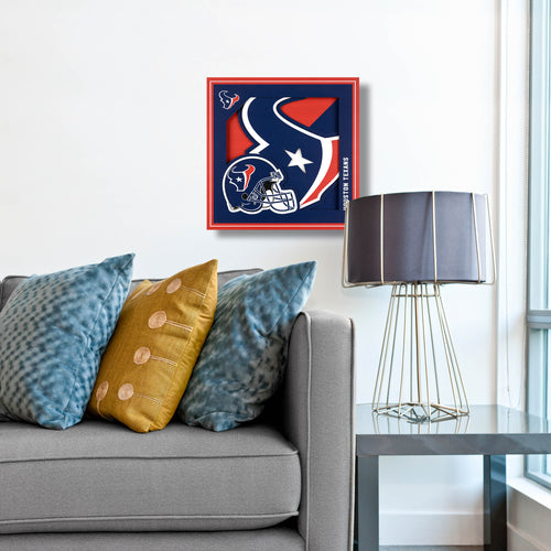 Houston Texans 3D Logo Series Wall Art - 12