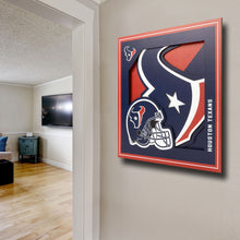 Houston Texans 3D Logo Series Wall Art - 12"x12"