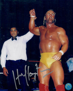 Hulk Hogan Autographed 8x10 Photo W/ Muhammad Ali