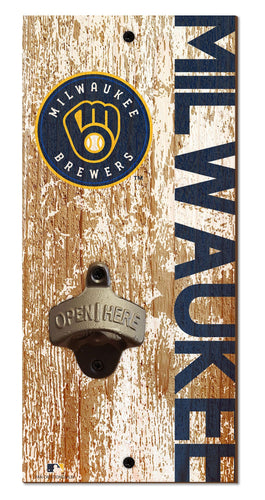 Milwaukee Brewers Distressed Bottle Opener