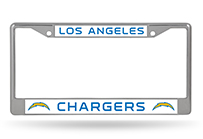 Los Angles Chargers Chrome License Plate Frame