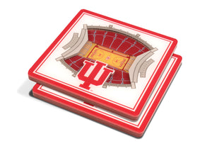 Indiana Hoosiers 3D StadiumViews Coaster Set