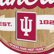 Indiana Hoosiers 3D Fan Cave Wood Sign