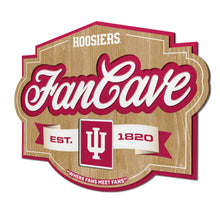 Indiana Hoosiers 3D Fan Cave Wood Sign