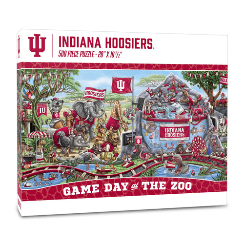 Indiana Hoosiers Game Day At The Zoo 500 Piece Puzzle