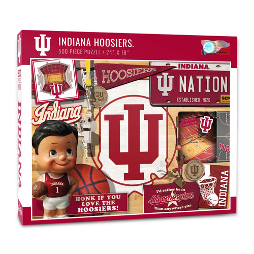 Indiana Hoosiers Retro Series Puzzle