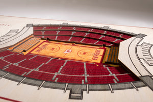 indiana hoosiers basketball assembly hall 3d stadiumview wall art