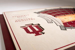 indiana hoosiers basketball assembly hall 3d stadiumview wall art